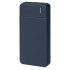 Универсальный аккумулятор Flash 10 (10000 мАч) с подсветкой и soft touch,синий,13,7х6,87х1,55 мм