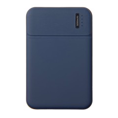 Универсальный аккумулятор Flash 5 (5000 мАч) с подсветкой и soft touch, синий, 9,8х6.3х1,3 см