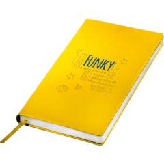 Ежедневник недатированный FUNKY PLAN, 130*210 мм, голубой, серый форзац, блок-линейка