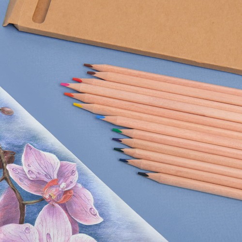 Цветные карандаши KINDERLINE middle,12 цветов
