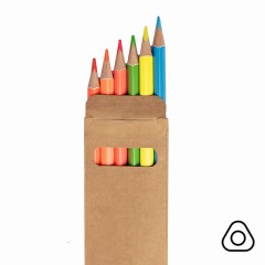 Цветные карандаши NEON, 6 цветов