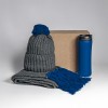 Набор подарочный COLD NIGHT: шарф и шапка, термокружка; красный Набор подарочный COLD NIGHT: шарф и шапка, термокружка; красный