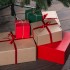 Коробка подарочная Big BOX, размер: 24 x 21 x 11 см картон МГК бур., самосборная