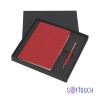 Набор подарочный Неаполь, покрытие soft touch, красный