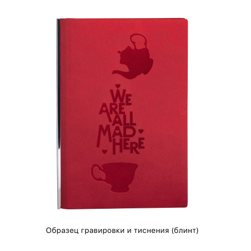 Ежедневник недатированный Аскона, формат А5, красный