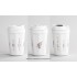 Термостакан Legend 390 мл с индикацией температуры, покрытие пудра, черный #, белый