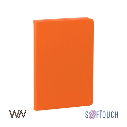 Ежедневник недатированный Милан, А5, покрытие soft touch, оранжевый