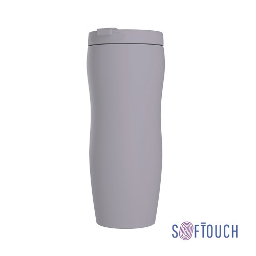 Термостакан Монтана 400 мл, покрытие soft touch, серый