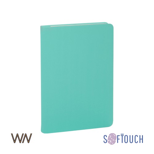 Ежедневник недатированный Милан, А5, покрытие soft touch, мятный