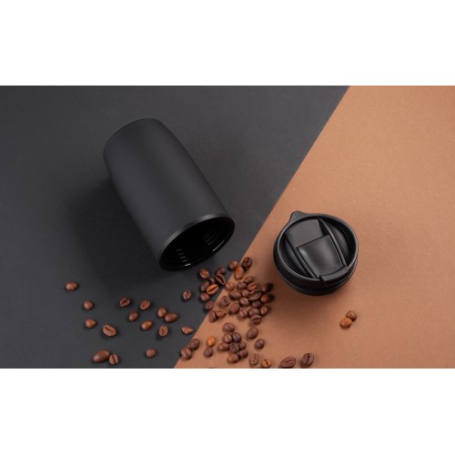 Термостакан Unicup 300 мл, покрытие soft touch, черный