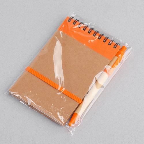 Блокнот с ручкой Papyrus, оранжевый