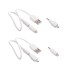Кабель 2-в-1 (microUSB, Lightning), белый