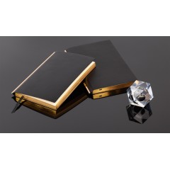 Ежедневник недатированный Аскона, А5, черный с золотом