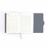 Ежедневник недатированный Око А5 с металлическим шильдом, серый
