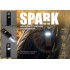 Фонарик Spark с рулеткой и карабином, черный
