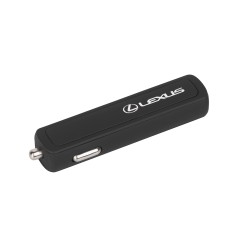 Автомобильное зарядное устройство Slam с 2-мя разъёмами USB, покрытие soft touch, черный