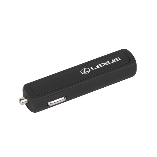 Автомобильное зарядное устройство Slam с 2-мя разъёмами USB, покрытие soft touch, черный