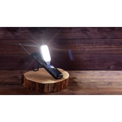 Многофункциональный фонарь Navigator с аккумулятором 1800 mAh, черный с серым