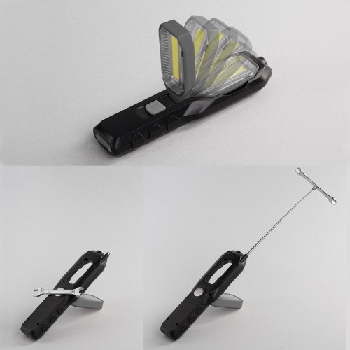 Многофункциональный фонарь Navigator с аккумулятором 1800 mAh, черный с серым