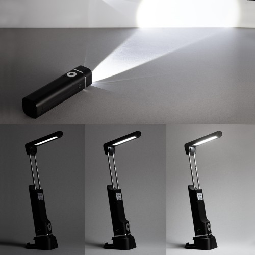 Складная лампа-фонарь Smart LED, черный