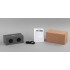 Bluetooth колонка Cool Gray с двумя динамиками (2х3Вт) и беспроводным зарядным устройством, переработанный пластик (RPET), серый