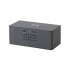 Bluetooth колонка Cool Gray с двумя динамиками (2х3Вт) и беспроводным зарядным устройством, переработанный пластик (RPET), серый