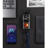 Bluetooth колонка Hi-Fi 5Вт с разноцветной подсветкой и прозрачным корпусом, черный с оранжевым