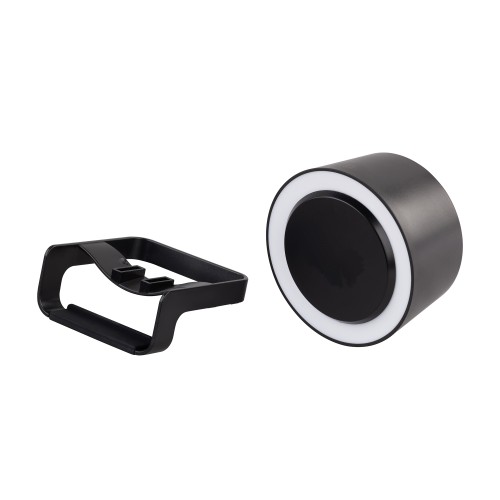 Bluetooth колонка-подставка Smart Loud с беспроводным (10W) зарядным устройством, лампой и подсветкой логотипа, черный