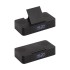 Настольные часы Smart Box с bluetooth колонкой (2х3Вт), беспроводным (15W) зарядным устройством и складной подставкой под смартфон, черный