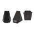 Настольная Bluetooth колонка (3Вт) Smart Pyramid с часами и беспроводным (15W) зарядным устройством, с подсветкой логотипа, черный