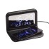 Настольные часы Smart Time с беспроводным (15W) зарядным устройством, будильником и термометром, со съёмным дисплеем, черный