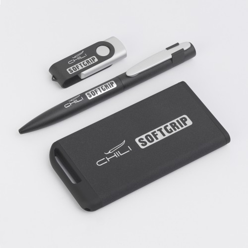 Флеш-карта Vostok SOFTGRIP 16 Гб, покрытие softgrip, черный