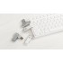 Флеш-карта Vostok, объем памяти 16GB, покрытие soft touch#, белый