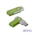 Флеш-карта Vostok, объем памяти 16GB, покрытие soft touch#, зеленое яблоко