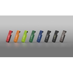 Флеш-карта Case 8GB, покрытие soft touch, темно-синий