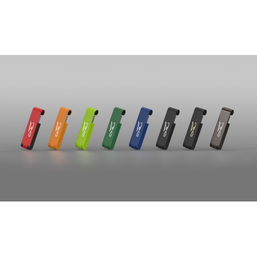 Флеш-карта Case 8GB, покрытие soft touch, темно-синий