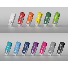 Флеш-карта Vostok, объем памяти 16GB, покрытие soft touch#, голубой