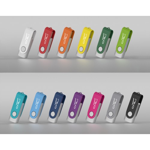 Флеш-карта Vostok, объем памяти 16GB, покрытие soft touch#, голубой