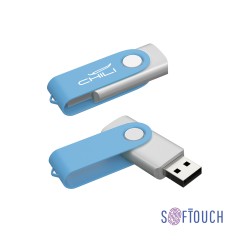 Флеш-карта Vostok, объем памяти 16GB, покрытие soft touch#, голубой