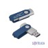 Флеш-карта Vostok, объем памяти 16GB, покрытие soft touch#, темно-синий