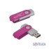 Флеш-карта Vostok, объем памяти 16GB, покрытие soft touch#, фуксия