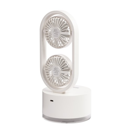 Портативный увлажнитель воздуха Smart Wind с двумя вентиляторами, белый