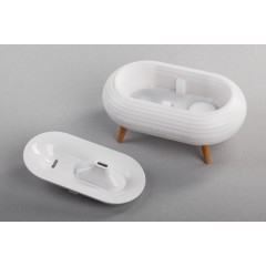Увлажнитель воздуха Smart Air с bluetooth-колонкой, мелодиями и релаксирующими шумами, с подсветкой и ароматизатором, белый