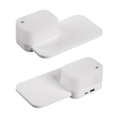 Настольная беспроводная (15W) зарядная станция  Smart Base с увлажнителем и лампой, белый