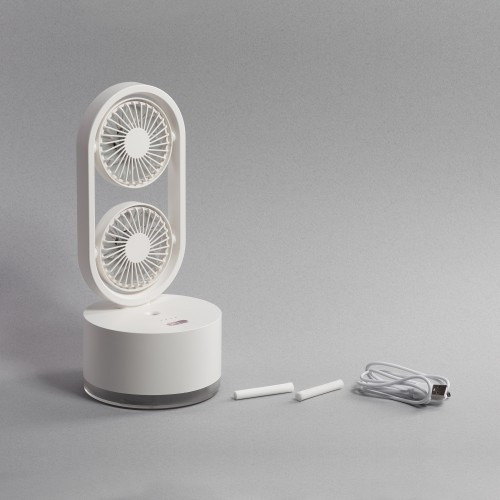 Портативный увлажнитель воздуха Smart Wind с двумя вентиляторами, белый