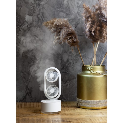 Портативный увлажнитель воздуха Smart Wind с двумя вентиляторами, белый