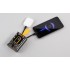 Зарядное устройство Shine 9000 mAh с LED-подсветкой, встроенными кабелями Type-C/Lightning/USB, черный с желтым