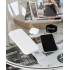 Настольная беспроводная (15W) зарядная станция Snow Board для смартфона, часов и наушников, белый
