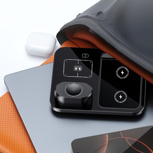 Беспроводная (15W) зарядная станция Lift с сенсорным подъёмным механизмом, черный
