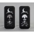 Беспроводное зарядное устройство Sticky SOFTTOUCH, 10000 mAh с подсветкой логотипа и присосками, черный